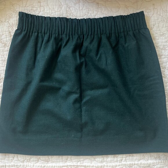 J. Crew Green Wool Blend Skirt, Size 10 - Picture 6 of 9